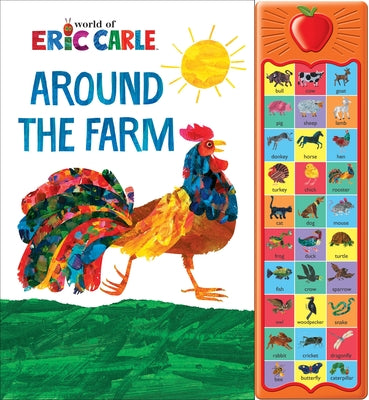 World of Eric Carle, Around the Farm 30-Button Animal Sound Book - Great for First Words - PI Kids