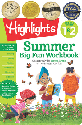 Summer Big Fun Workbook Bridging Grades 1 & 2: Summer Before Second Grade Prep Workbook for Spelling, Reading Comprehension, Language Arts and More (Highlights Summer Learning)