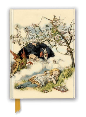 British Library: Alice Asleep, from Alice's Adventures in Wonderland (Foiled Journal) (Flame Tree Notebooks)